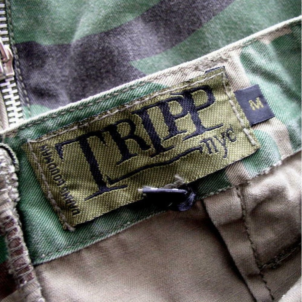 Vintage Tripp NYC Daang Goodman Camo Skirt Zip Off - Picture 12 of 12